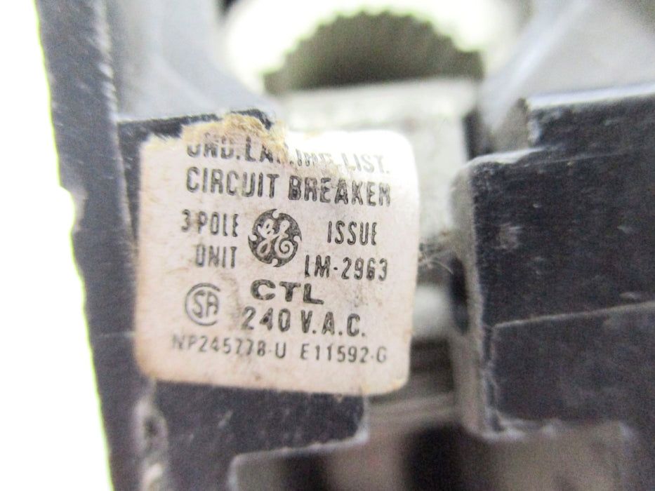GENERAL ELECTRIC CTL370 70A 240VAC UNMP