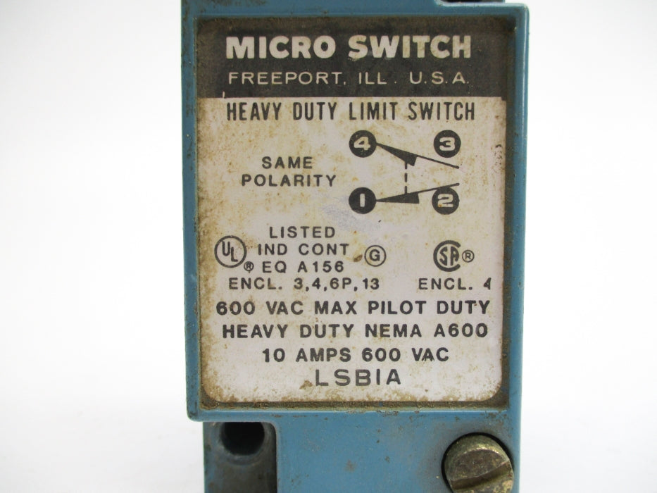 MICRO SWITCH LSB1A (BLUE) UNMP