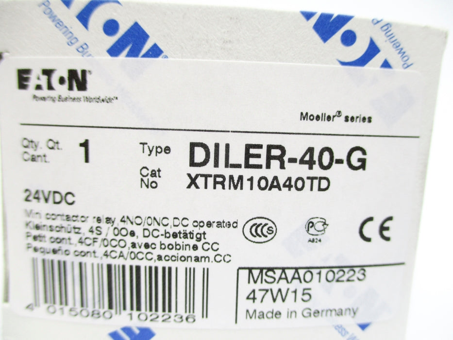 EATON XTRM10A40TD DILER-40-G 10A 24VDC NSMP