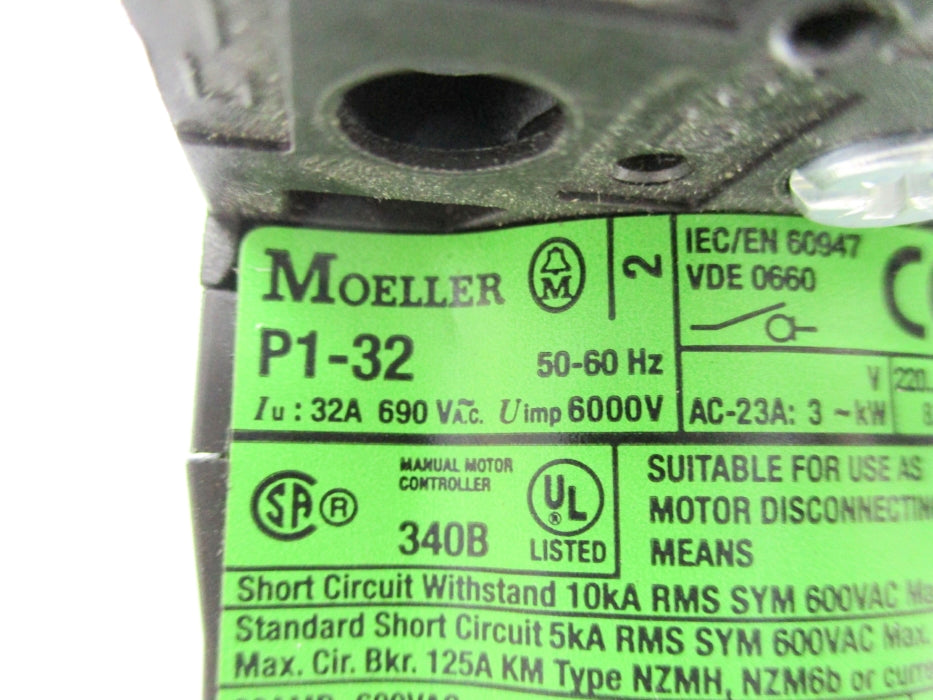 KLOCKNER MOELLER P1-32 (AS PICTURED) NSNP