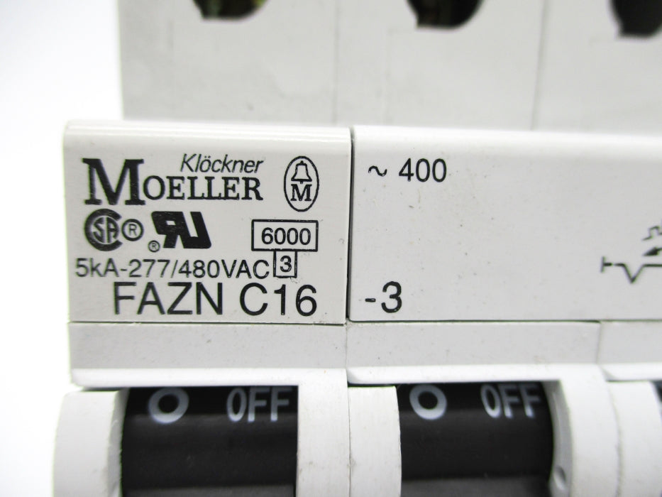 KLOCKNER MOELLER FAZNC16-3 16A 277/480VAC NSNP