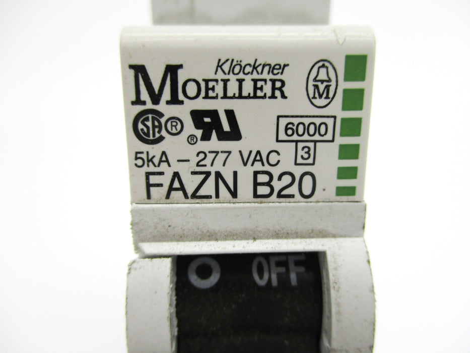 KLOCKNER MOELLER FAZNB20 20A 277VAC NSNP