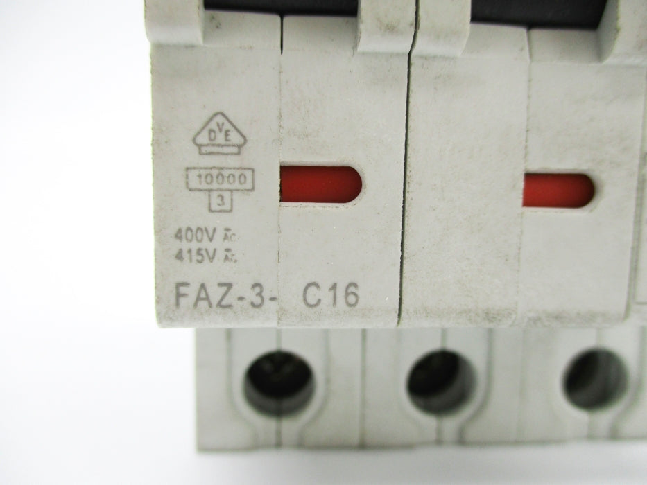 KLOCKNER MOELLER FAZ-3-C16 16A 400/415VAC NSNP