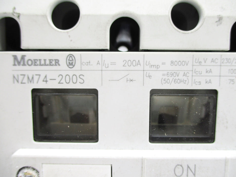 KLOCKNER MOELLER NZM74-200S 200A 690VAC NSNP