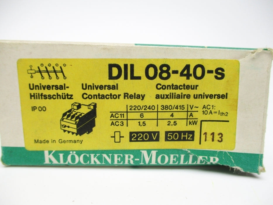 KLOCKNER MOELLER DIL08-40-S 220V NSMP