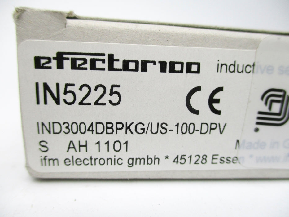 IFM EFECTOR IN5225 IND3004DBPKG/US-100-DPV NSFS