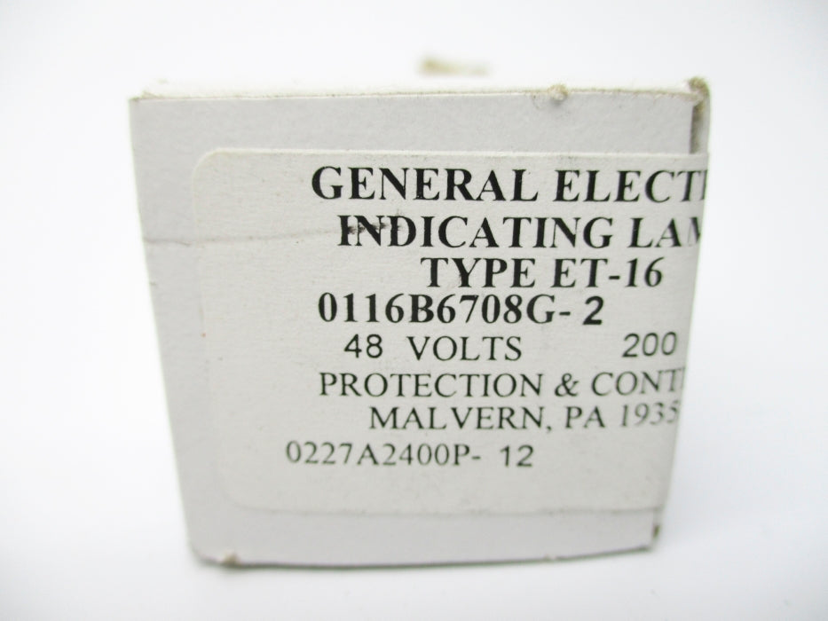 GENERAL ELECTRIC 0116B6708G-2 ET-16 48V NSMP