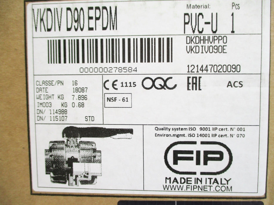 FIP VKDIVD90EPDM NSMP