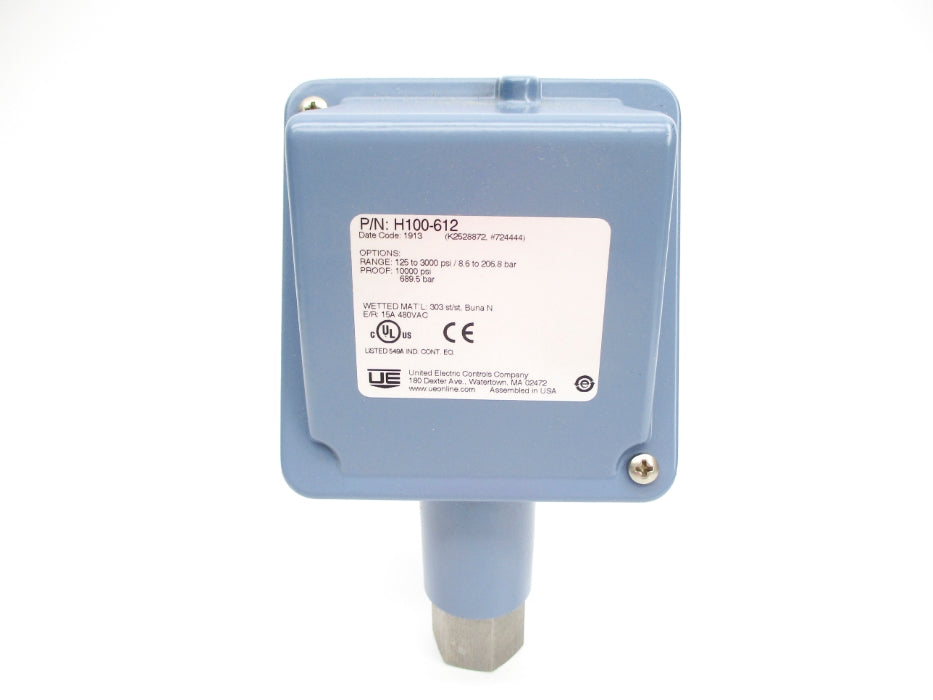 UNITED ELECTRIC CONTROLS H100-612 125-3000PSI NSNP