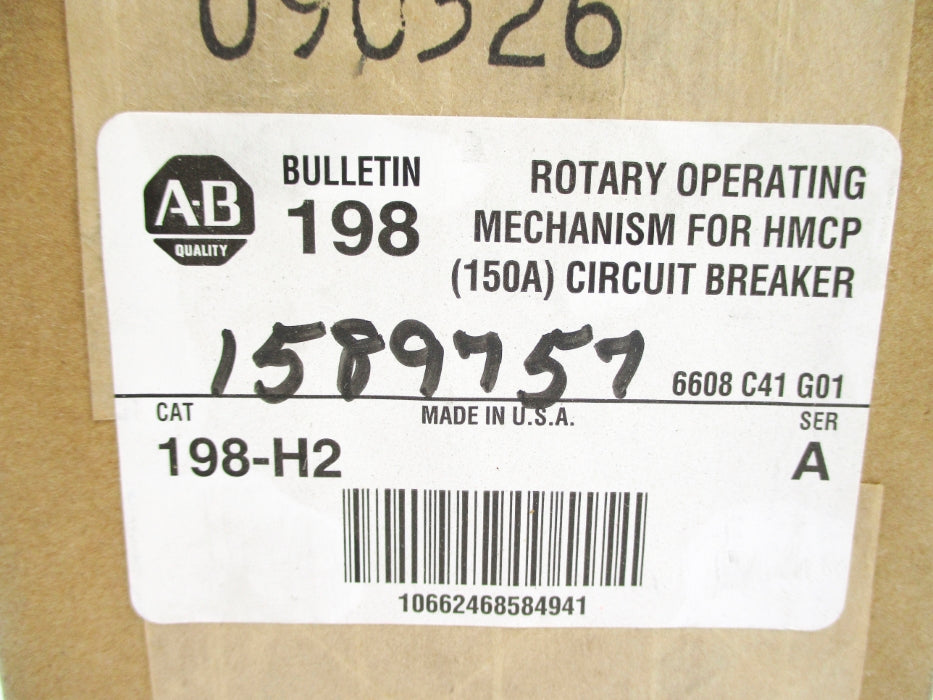 ALLEN BRADLEY 198-H2 SER. A (BR/WH) NSFS