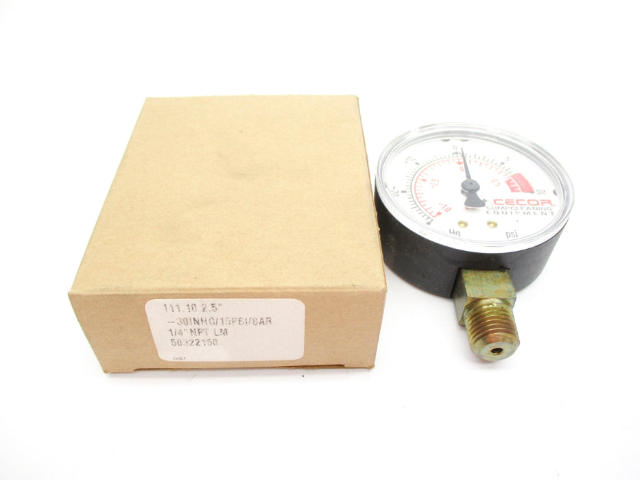CECOR 50322150 -30INHG/15PSI/BAR NSMP