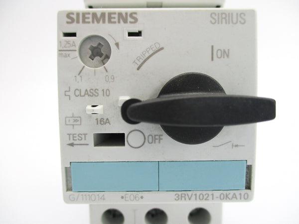 SIEMENS 3RV1021-0KA10 0.9-1.25A NSNP
