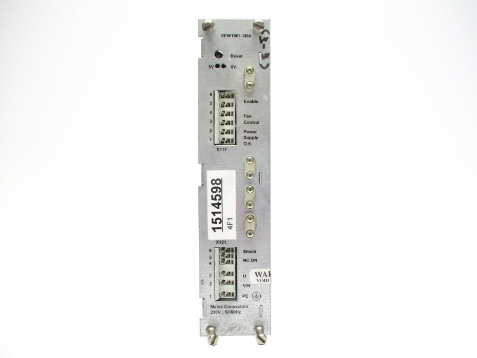 SIEMENS 6EW1861-3BA UNMP