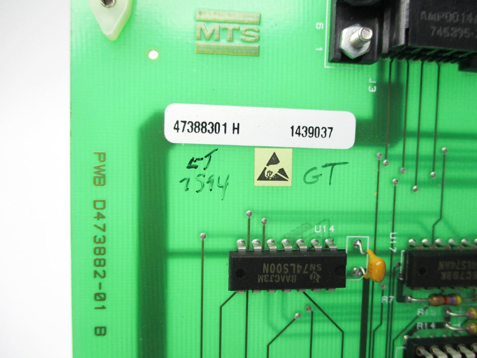 MTS 47388301-H D473882-01 REV. B UNMP