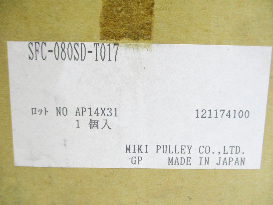 MIKI PULLEY SFC-080SD-T017 NSMP