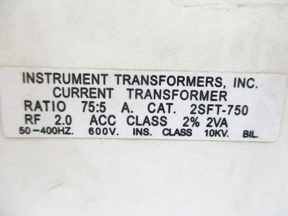 INSTRUMENT TRANSFORMERS 2SFT-750 2VA NSMP