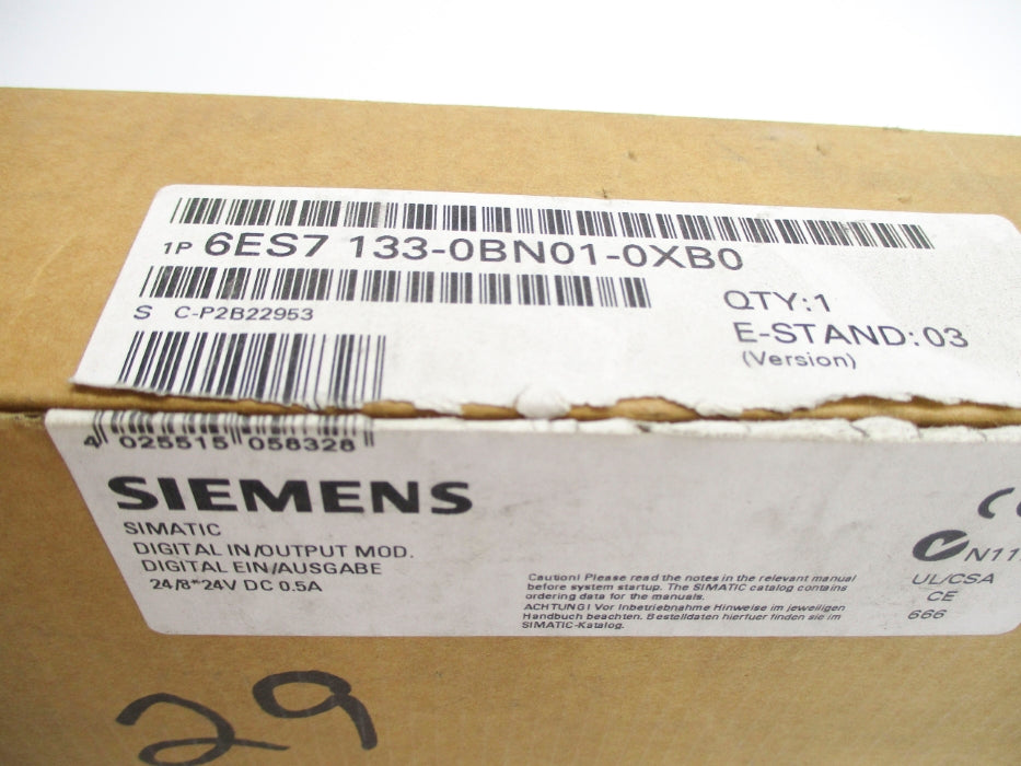 SIEMENS 6ES7133-0BN01-0XB0 NSMP