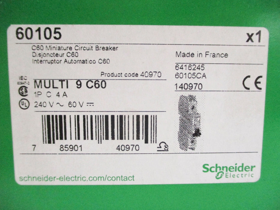 SCHNEIDER ELECTRIC 60105 4A 240V NSMP