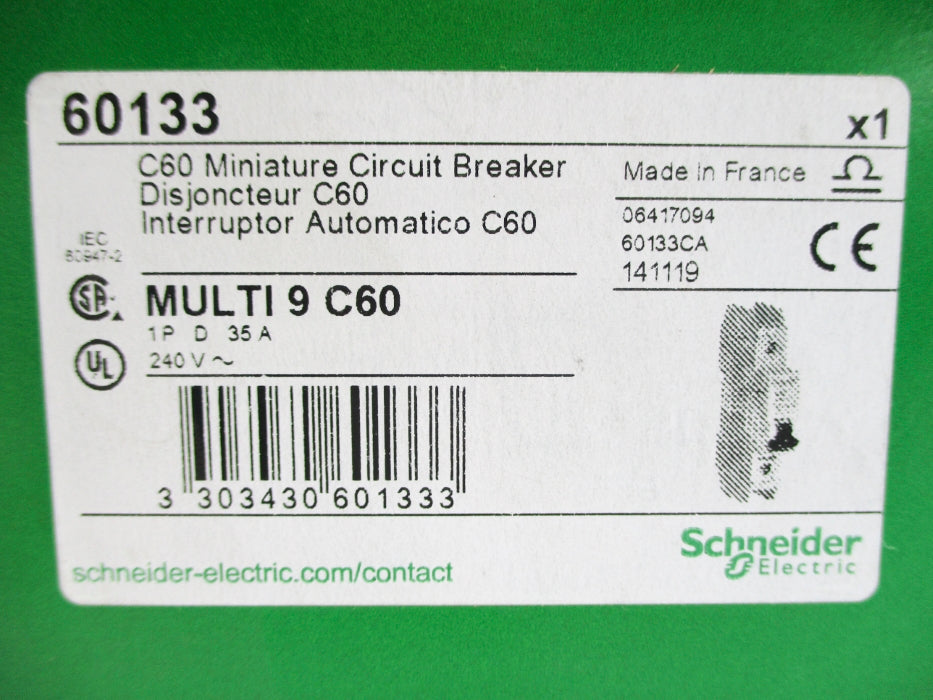 SCHNEIDER ELECTRIC 60133 35A 240V NSMP