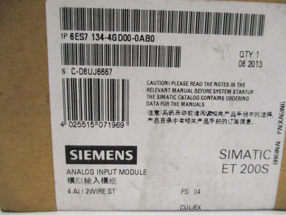 SIEMENS 6ES7134-4GD00-0AB0 NSFS