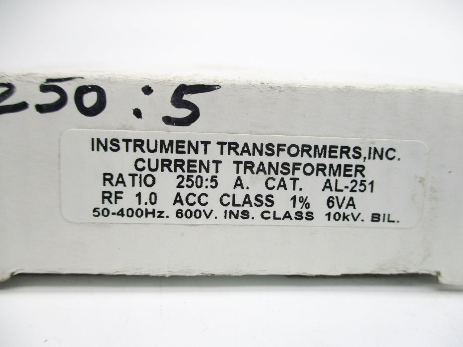 INSTRUMENT TRANSFORMERS AL-251 6VA NSMP