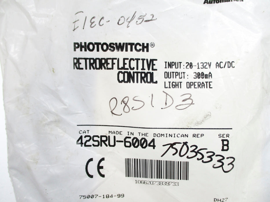 ALLEN BRADLEY 42SRU-6004 SER. B NSMP