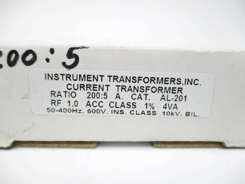 INSTRUMENT TRANSFORMERS AL-201 4VA 600V NSMP