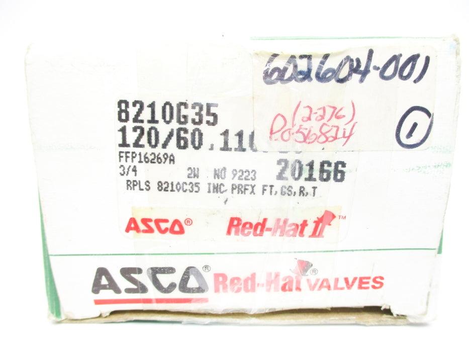 ASCO 8210G35 120/60 110/50 150PSI NSMP