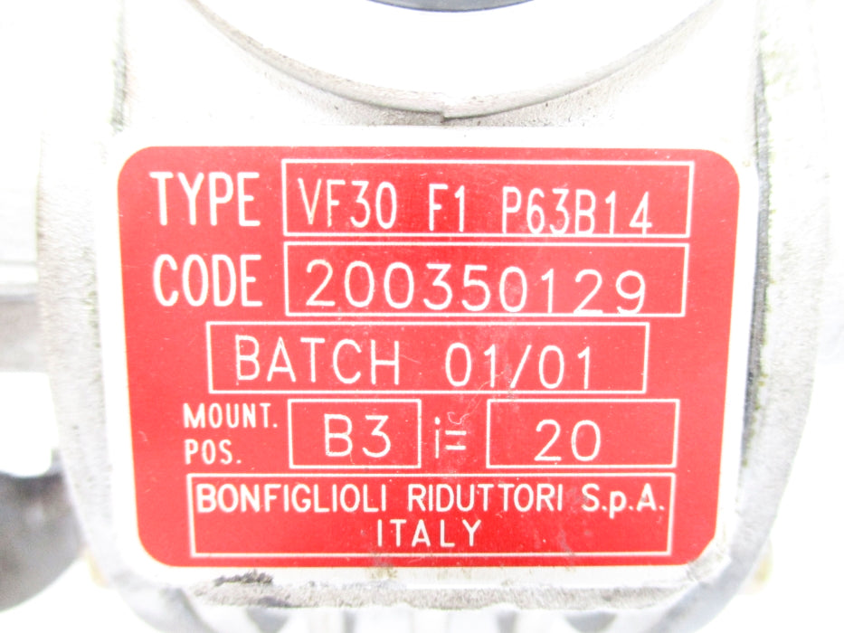 BONFIGLIOLI RIDUTTORI VF30F1P63B14 UNMP