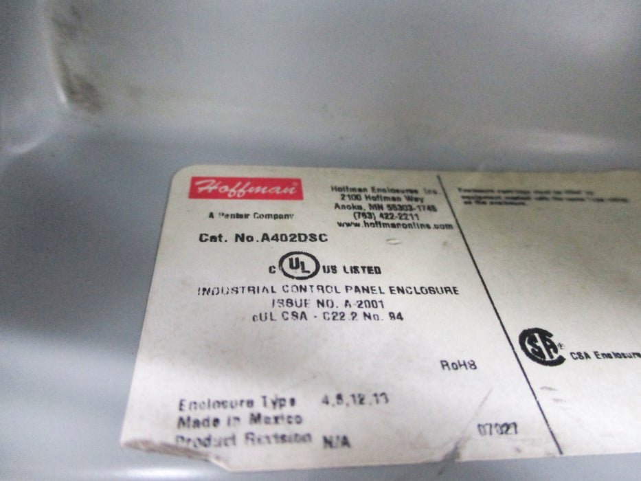 HOFFMAN A402DSC (AS PICTURED) NSNP