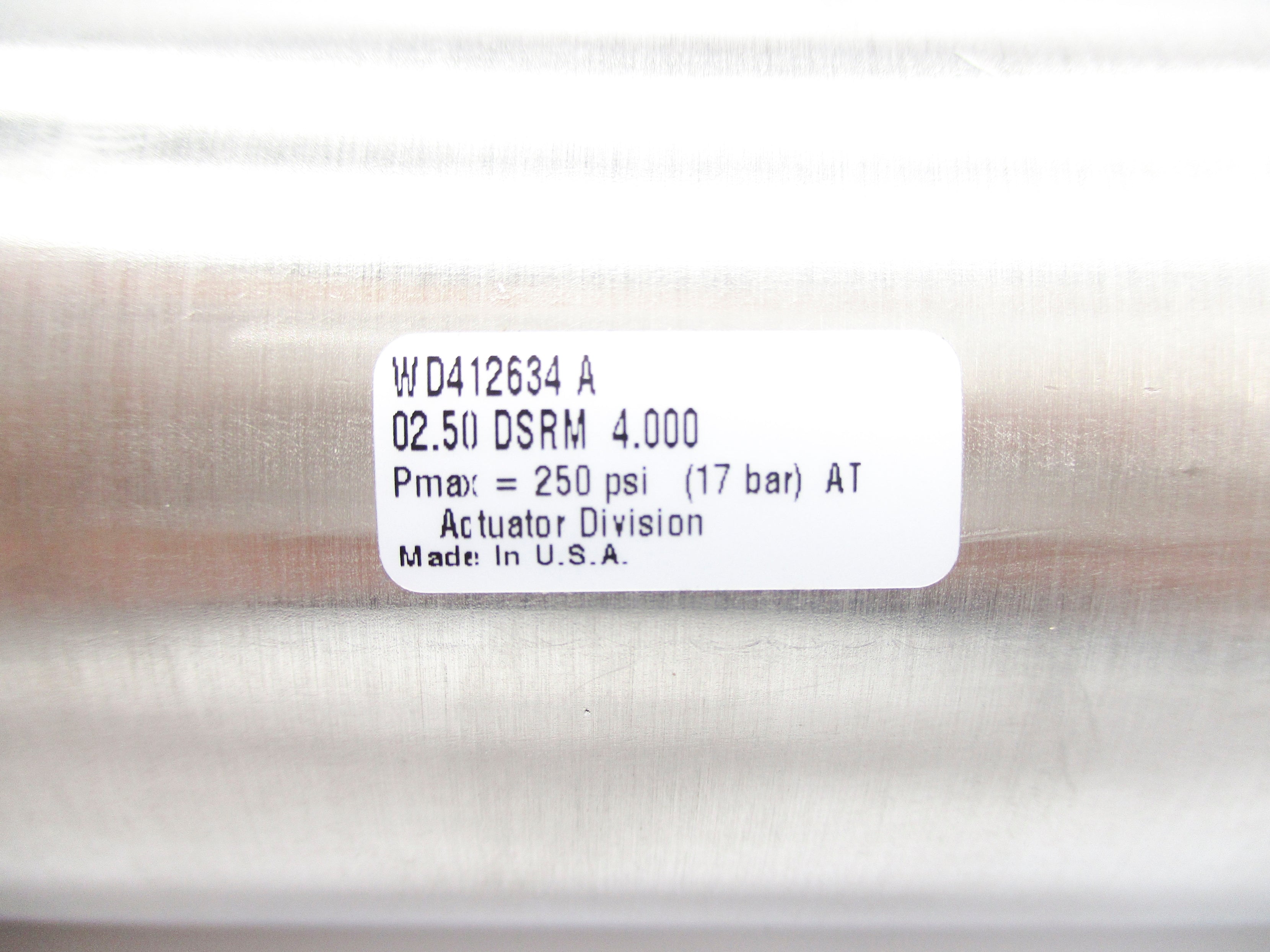 SCHRADER BELLOWS 02.50DSRM4.000 250PSI NSNP