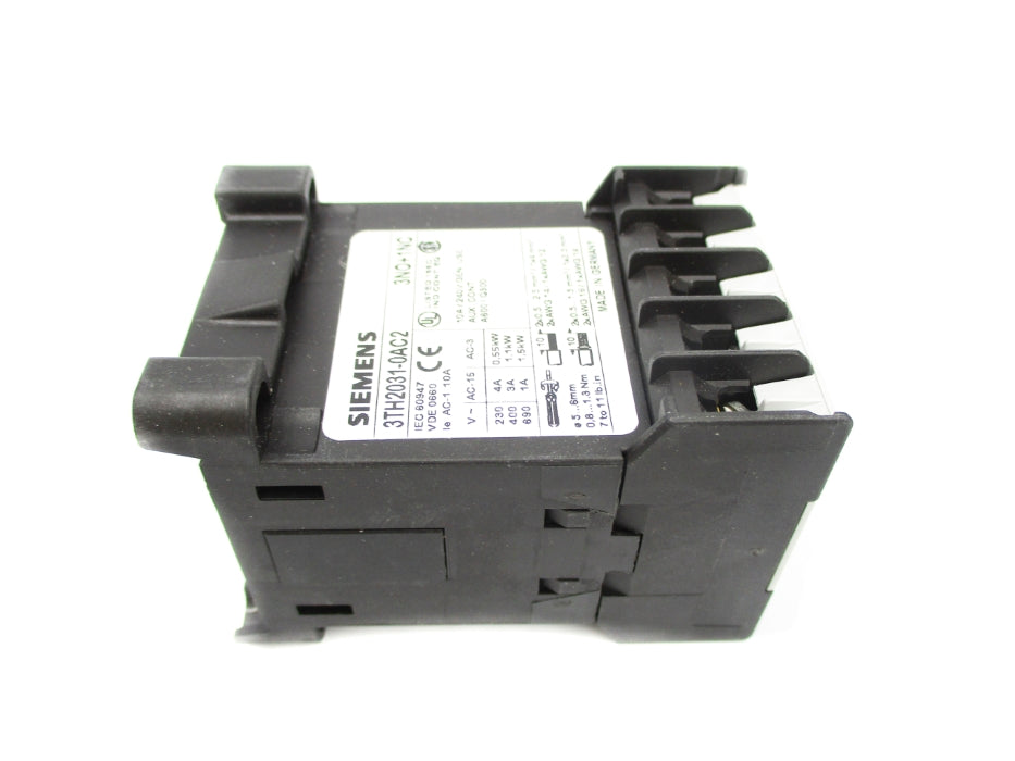 SIEMENS 3TH2031-0AC2 24VAC NSNP