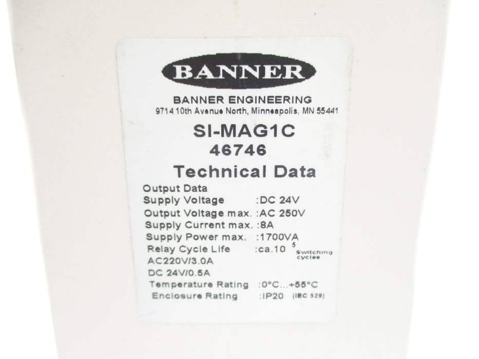BANNER ENGINEERING SI-MAG1C 46746 NSNP