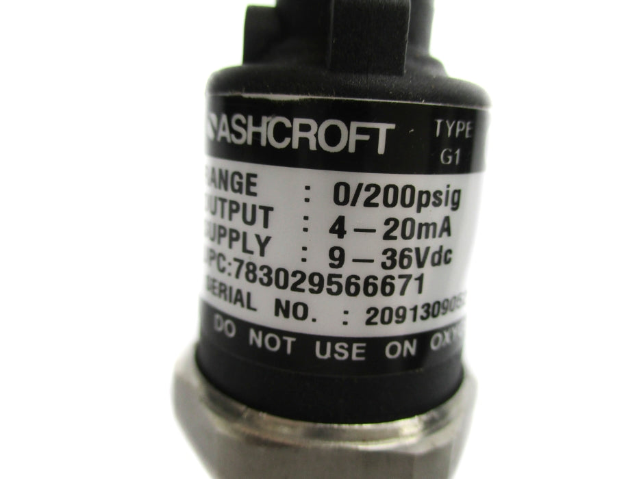 ASHCROFT 783029566671 0/200PSIG NSNP