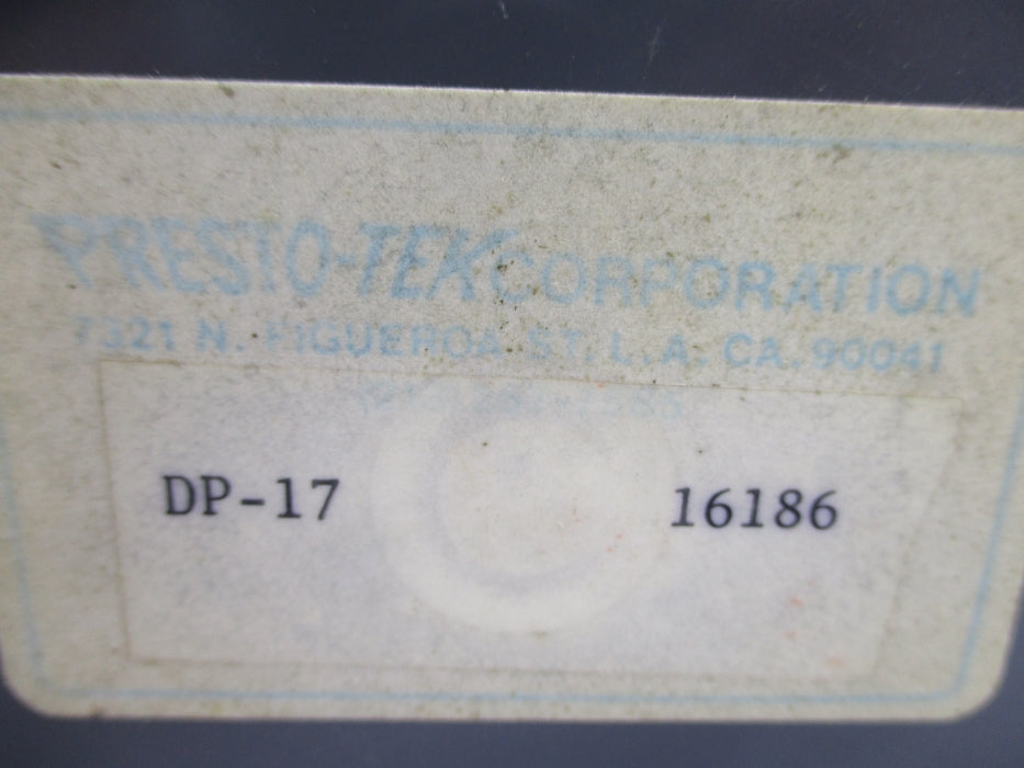 PRESTO-TEK DP-17 16186 NSNP