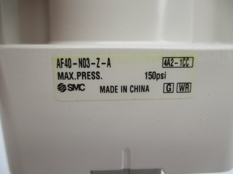SMC AF40-N03-Z-A 150PSI NSNP