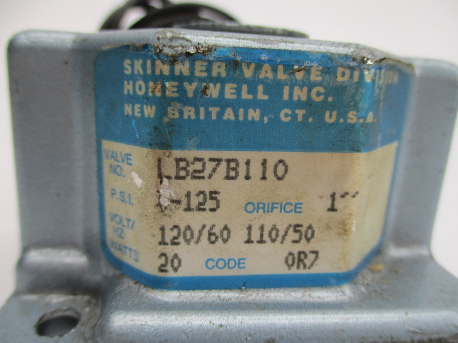 SKINNER VALVE LB27B110 1-125PSI 110/120V UNMP