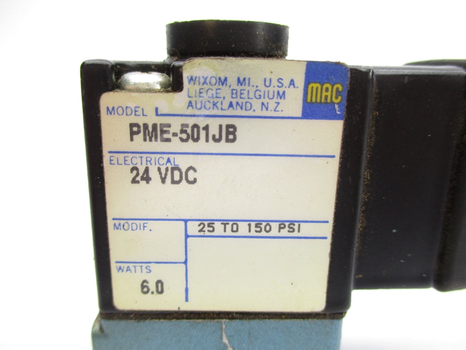 MAC PME-501JB 24VDC 25-150PSI UNMP