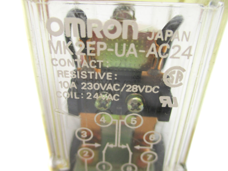 OMRON MK2EP-UA-AC24 10A 24VAC/28VDC UNMP
