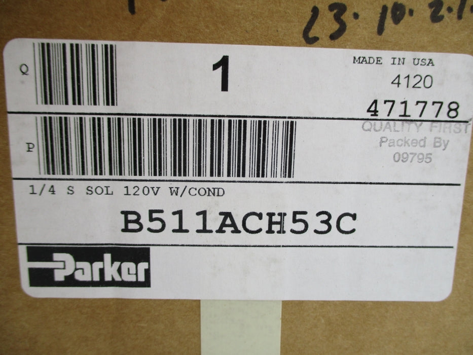 PARKER B511ACH53C 145PSI 120V NSMP