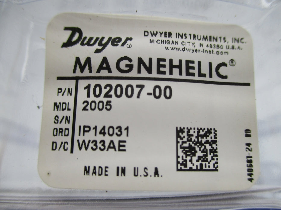 DWYER 102007-00 2005 15PSI 0-5 NSMP