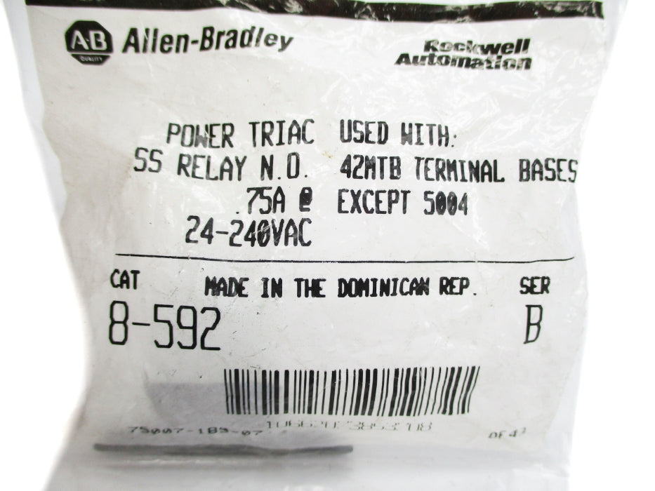 ALLEN BRADLEY 8-592 SER. B NSMP