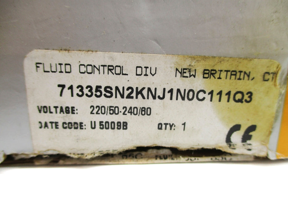 PARKER 71335SN2KNJ1N0C111Q3 80PSI 220/50 240/60 NSMP