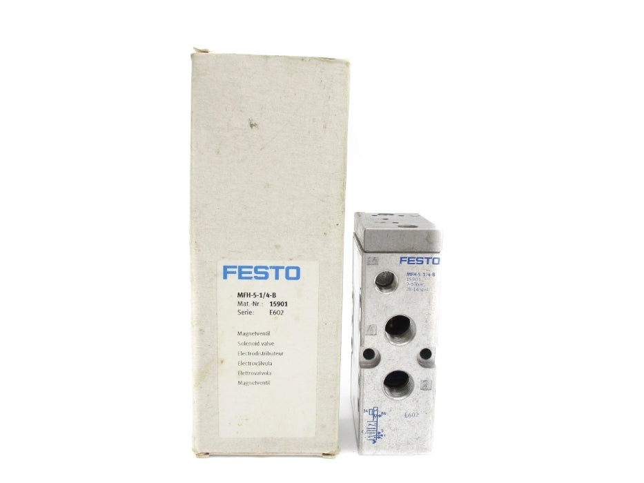 FESTO MFH-5-1/4-B 15901 SER. E602 28-145PSI (AS PICTURED) NSMP