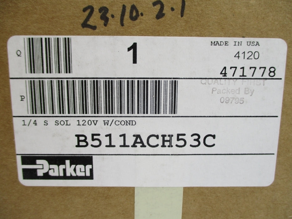 PARKER B511ACH53C 120V NSFS