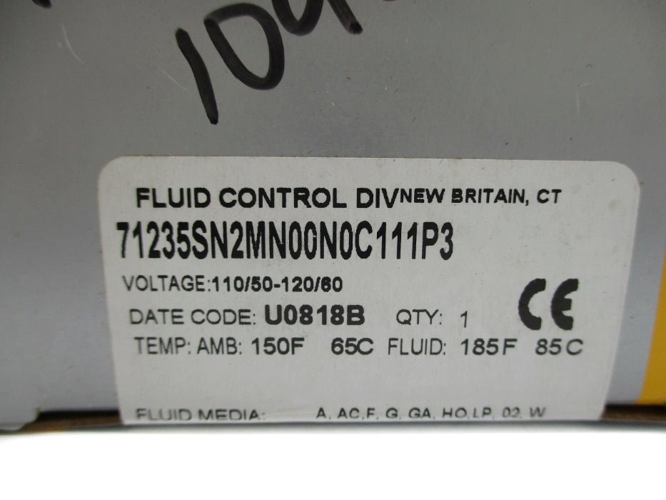 PARKER 71235SN2MN00N0C111P3 110/120V NSFS