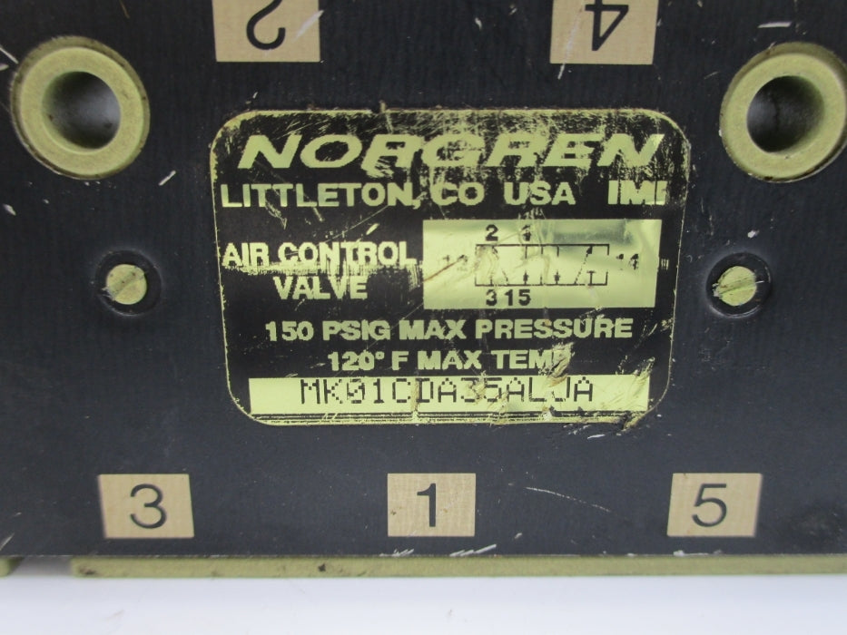 NORGREN MK01CDA35ALJA 150PSIG UNMP