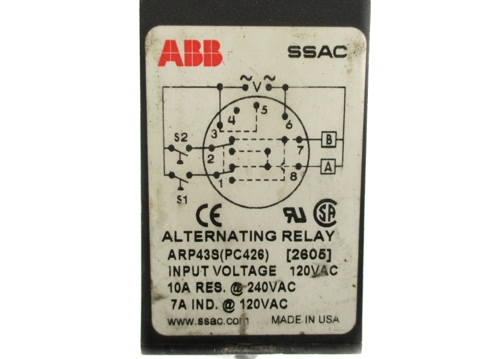 ABB ARP43S(PC426) 10A 240VAC UNMP
