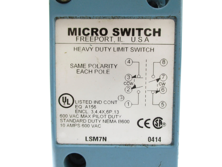 MICRO SWITCH LSM7N UNMP