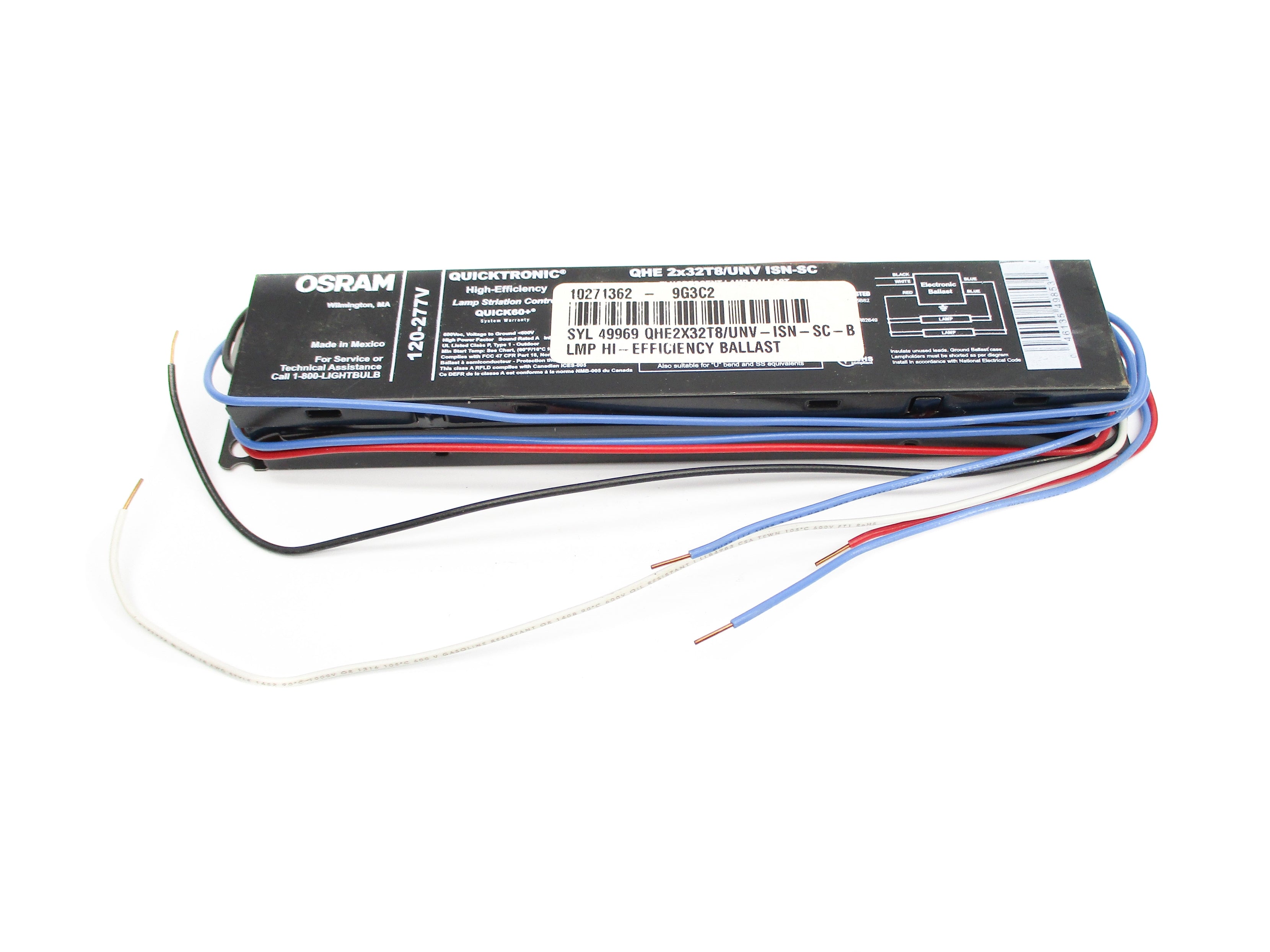 OSRAM QHE2X32T8/UNVISN-SC 120-277V 0.47A NSNP